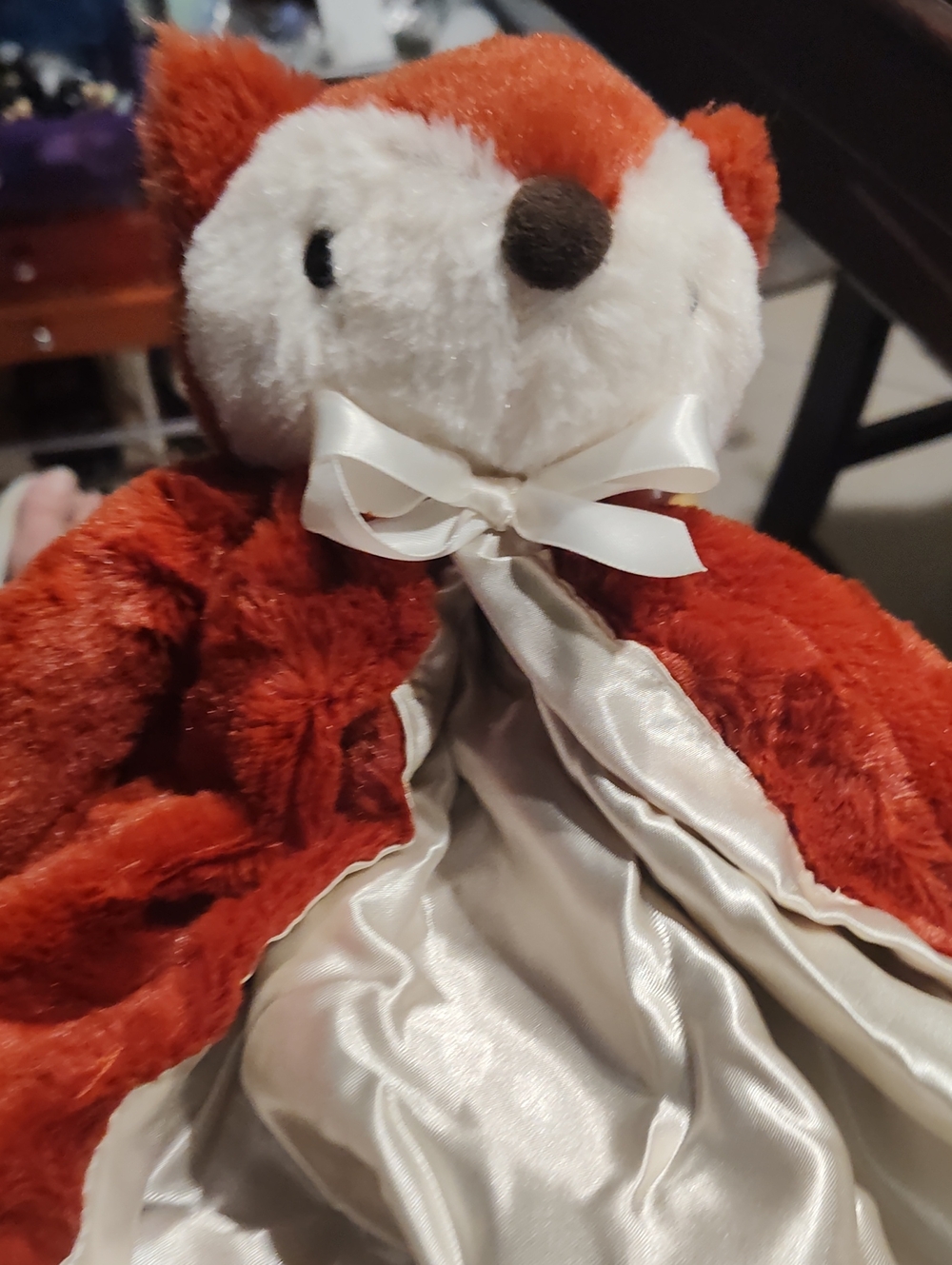 Scentsy BuddyFox Lovey with Satin Blanket - Rust and Cream,Smells So Good
